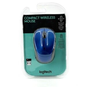 Logitech Compact Wireless Mouse 910-005754 Blue Brand New Sealed